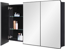 48x30 Inch Black Bathroom