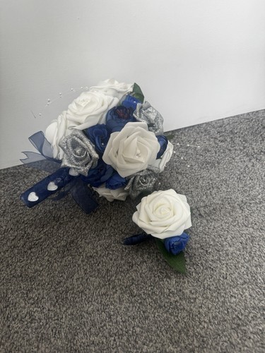 Navy blue silver white - navy,