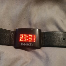 Retro Bench Digital Watch - BC0013BR - Original Leather Strap