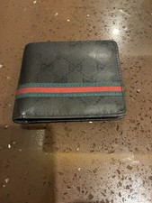 Gucci Leather Wallet black folding