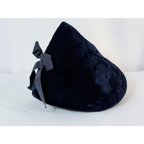 Vintage blue velvet half - velvet,