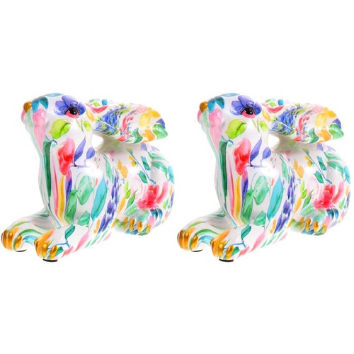 2pcs reusable resin bunny - 2pcs,