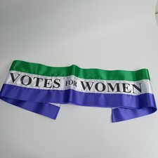 Votes for women sash ready - for,