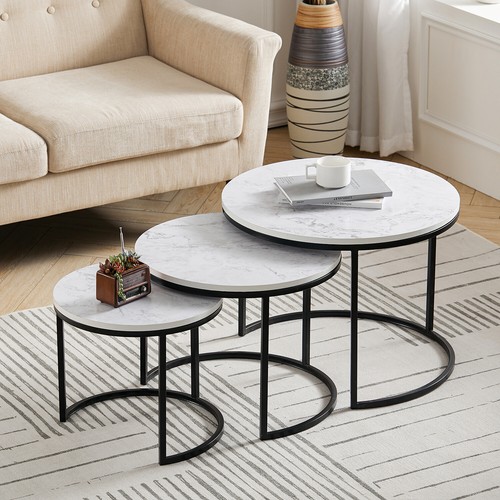 White marble effect nesting - marble,