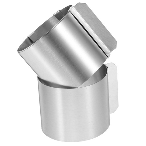 2pcs stainless steel round - 2pcs,