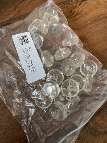 Pcs push pins clear thumb - 20,