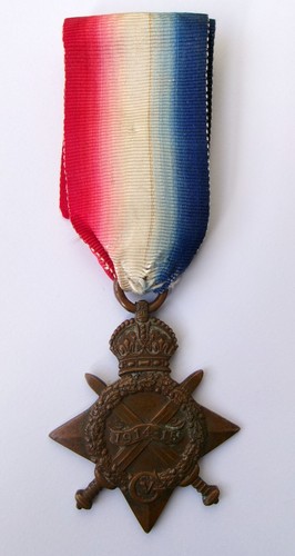 1914 star medal - medal, derbyshire