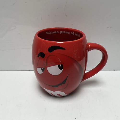 Large novelty red mug - red, m&m