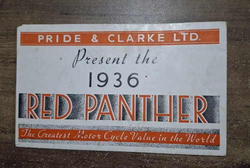 1936 red panther motorcycle - 1936,