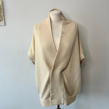 Alpaca Acá 100% Baby Alpaca Cardigan Boxy Size OS Fits UK 14 16 Peru *No Belt*