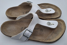 Birkenstock White Gizeh gladiator thong sandals - UK 9, EUR 43 Regular
