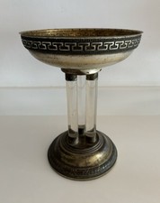 Vintage Brass & Glass Pedestal
