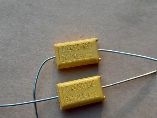 Vintage capacitor 0 - , 0.22uf