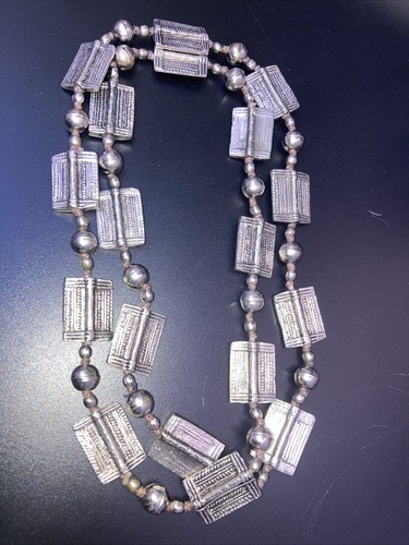 Vintage silver tone tribal - vintage,