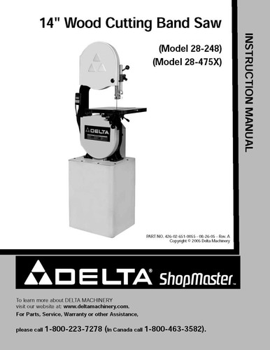 Delta band saw - band,