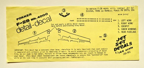 Jet set decals - jet,