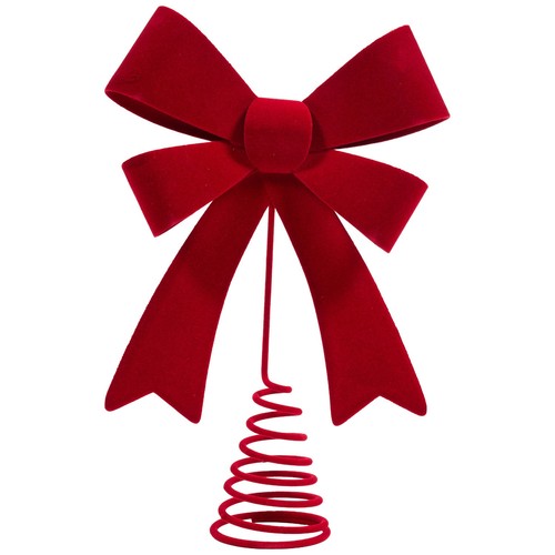 New flocked bow tree - new,