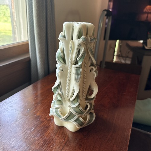 Carved candle home - carved, decor