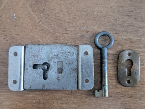 Small antique furniture lock - furniture,