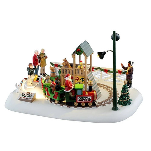 Lemax puppy play park battery - lemax,