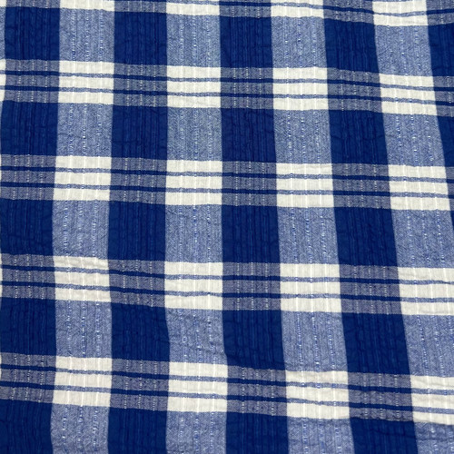 Blue and white cotton - blue,