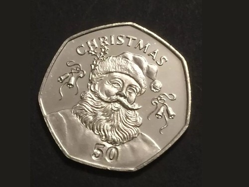 New 50p christmas coin - new,