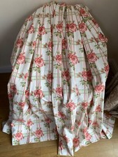 STUNNING VINTAGE JANE CHURCHILL MERYTON 1996 TRELLIS/ ROSE CURTAINS