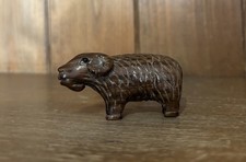 vintage wooden carved Ram