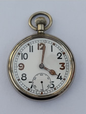 WWII GSTP F057011 Military Pocket Watch, Working