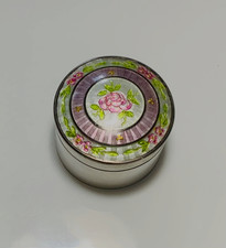 BEYOND PERFECT! Antique STERLING ENAMEL GUILLOCHE VANITY BOX  FABULOUS COLORS!!!