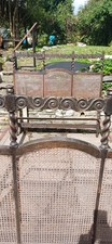 Beautiful Vintage Antique Edwardian Bergere Bed Frame, Hand Carved