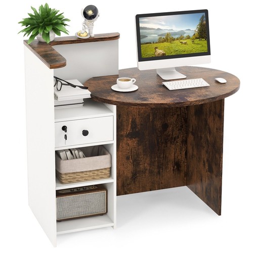Front counter desk computer - counter,