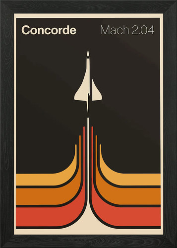 Concorde mach poster - concorde,