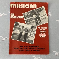 Vintage 1973 Musician Journal Of The Musicians Union Magazine Pete Townshend