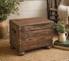 Rustic Wooden Storage Chest