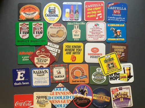 Job lot vintage pub - lot, mats