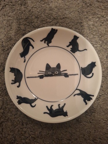 Black cat dipping plate 7 - dipping,