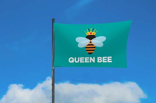 Queen bee flag bag - bee, a