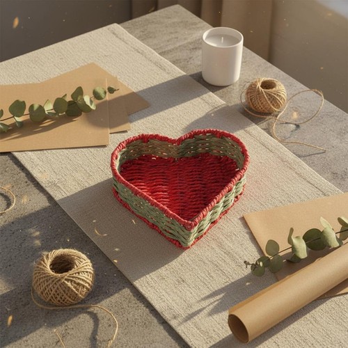 Heart shaped storage basket - heart,