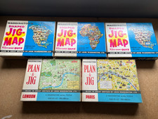 5 x WADDINGTONS JIGSAWS - JIG-MAP & PLAN A JIG - FREE UK POSTAGE!!