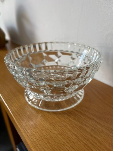 Glass sugar candy bowl footed - glass, sugar/candy