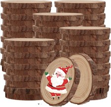30Pcs Large Wood Slices 9-10cm