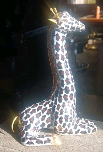Vintage cloisonne giraffe hand - vintage,