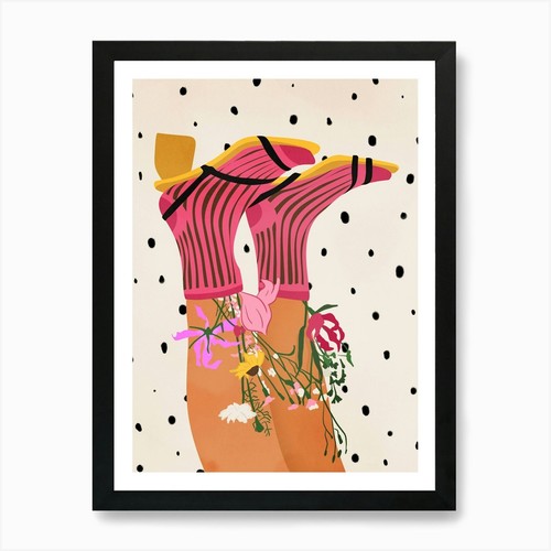 Botanical steps art print - steps,