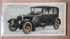Lambert & Butler Cigarette Card 1923 1st Series No.22 Lanchester Motor Cars 