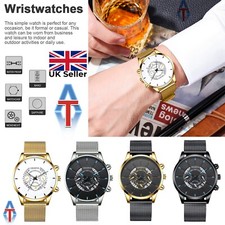Mens Army Military Wrist Watch Stainless Steel Quartz Date Analog Sports Watches