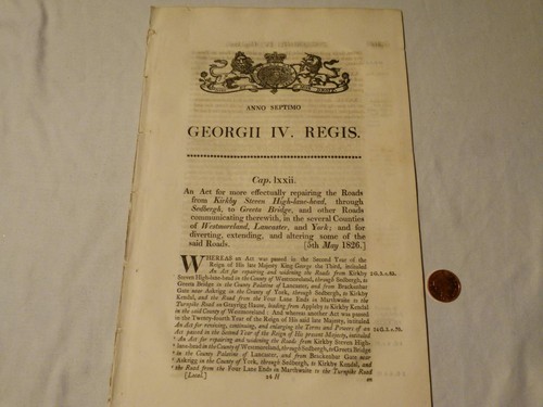 1826 george parliament act - iv,