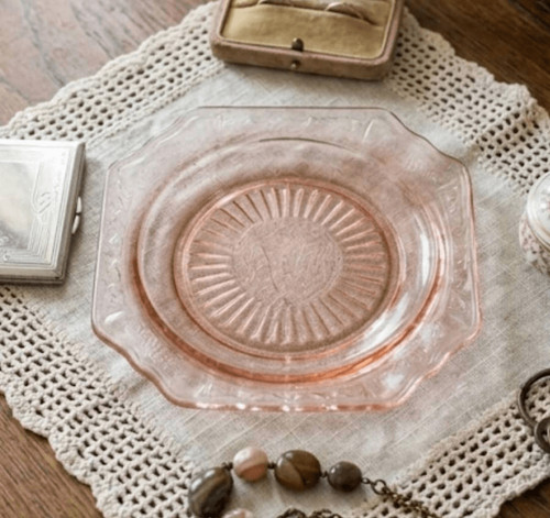 Depression glassware pink - glassware,