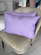 Purple Lavender Colour Cushions. 33 X 48cm, Soft Linen. New Condition