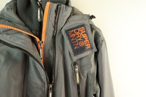 Superdry grey windcheater - superdry,